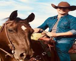 Brown also enjoys horseriding in his free time.